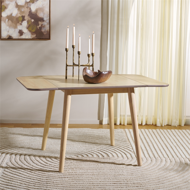 Safavieh Damarius Wood Drop Leaf Table in White