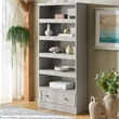 Safavieh Shafa Wood Bookcase with Drawer in Light Gray