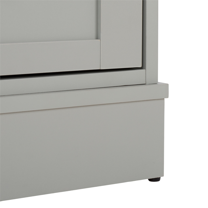 Safavieh Shafa Wood Bookcase with Drawer in Light Gray