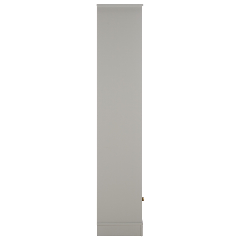 Safavieh Shafa Wood Bookcase with Drawer in Light Gray