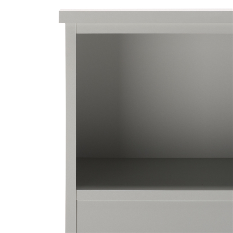 Safavieh Shafa Wood Bookcase with Drawer in Light Gray