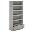 Safavieh Shafa Wood Bookcase with Drawer in Light Gray
