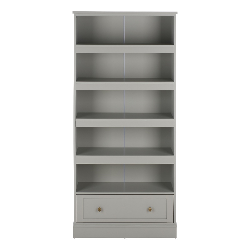 Safavieh Shafa Wood Bookcase with Drawer in Light Gray