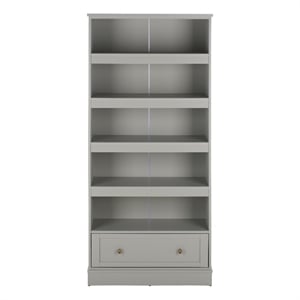 Safavieh Shafa Wood Bookcase with Drawer in Light Gray