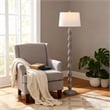 Safavieh Georgia Resin and Fabric Floor Lamp  in Gray