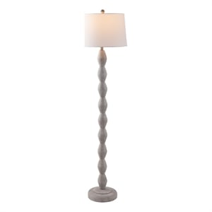 Safavieh Georgia Resin and Fabric Floor Lamp  in Gray
