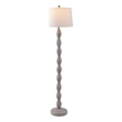 Safavieh Georgia Resin and Fabric Floor Lamp  in Gray