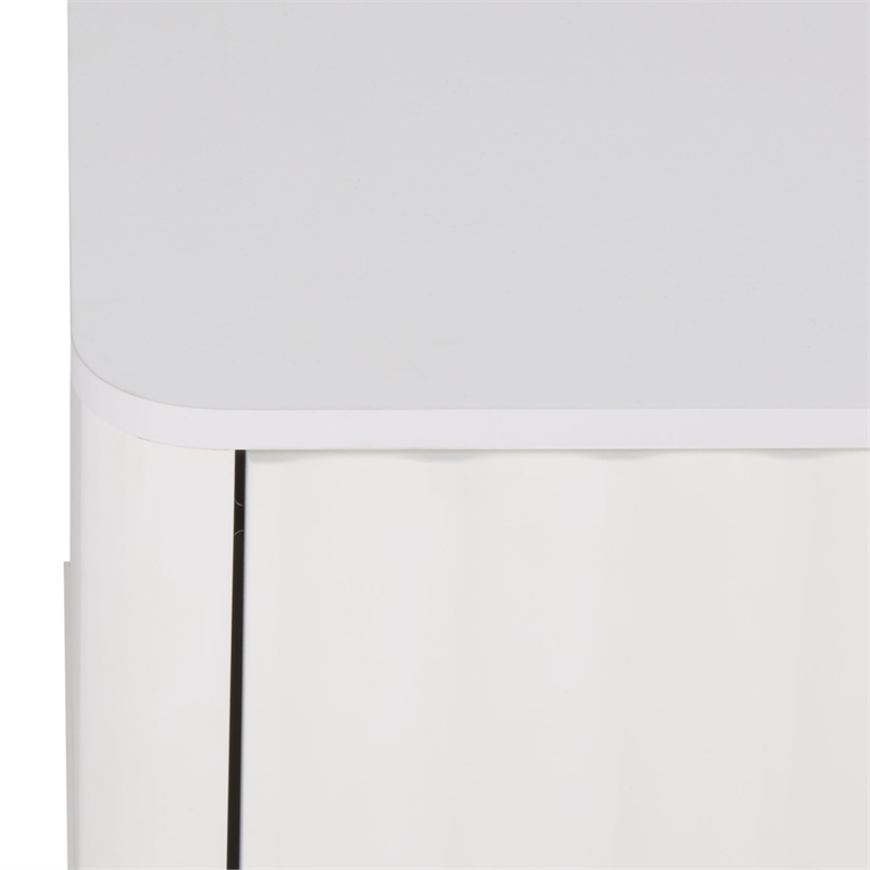 Safavieh Hilsa 3 Door 2 Shelf Wood Sideboard/Media in White / Gold