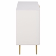Safavieh Hilsa 2 Door Compact Wood Sideboard/Media in White / Gold