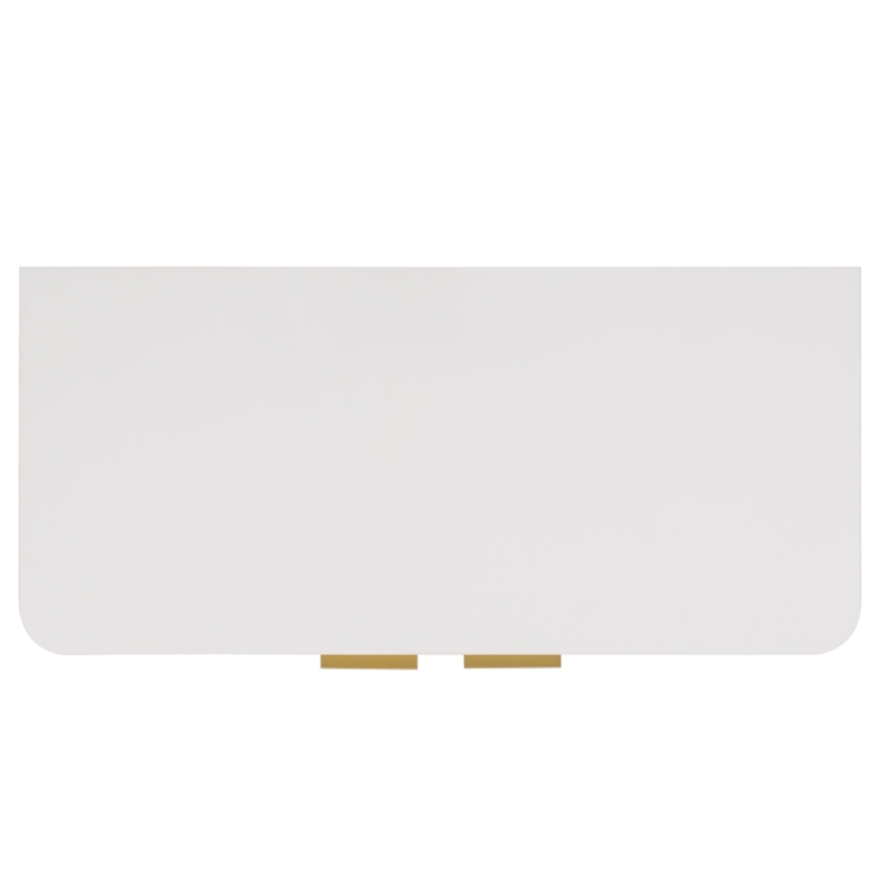 Safavieh Hilsa 2 Door Compact Wood Sideboard/Media in White / Gold