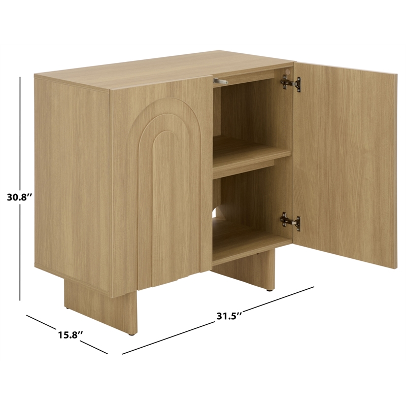 Safavieh Simi Compact Wood Sideboard/Media Stand in Natural