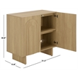 Safavieh Simi Compact Wood Sideboard/Media Stand in Natural