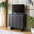 Safavieh Simi Compact Wood Sideboard/Media Stand in Black