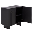 Safavieh Simi Compact Wood Sideboard/Media Stand in Black