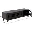 Safavieh Zulie Wood Sideboard/Media Stand in Black