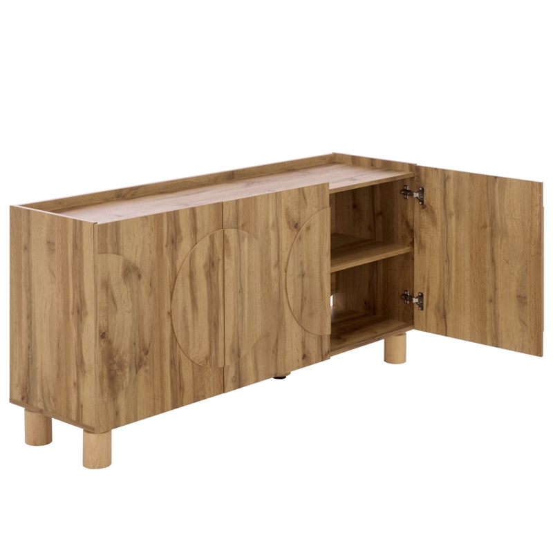 Safavieh Marrero Wood Sideboard/Media Stand in Oak
