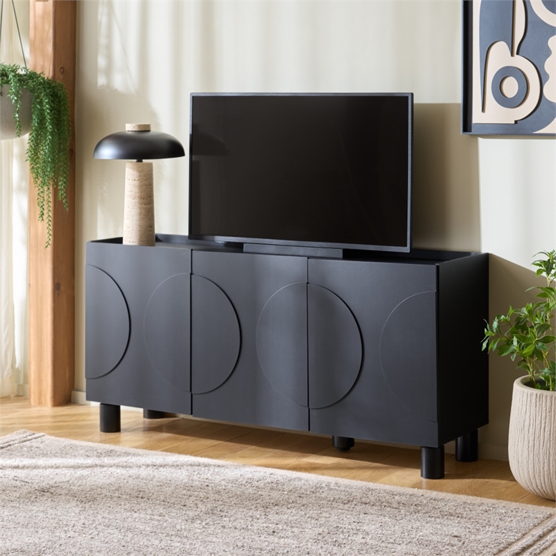 Safavieh Marrero Wood Sideboard/Media Stand in Black