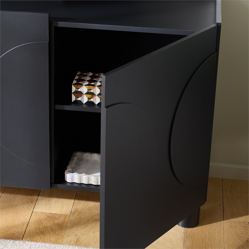 Safavieh Marrero Wood Sideboard/Media Stand in Black