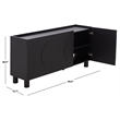 Safavieh Marrero Wood Sideboard/Media Stand in Black