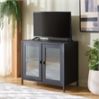 Safavieh Donahue Wood Sideboard/Media Stand in Black / Black