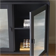 Safavieh Donahue Wood Sideboard/Media Stand in Black / Black