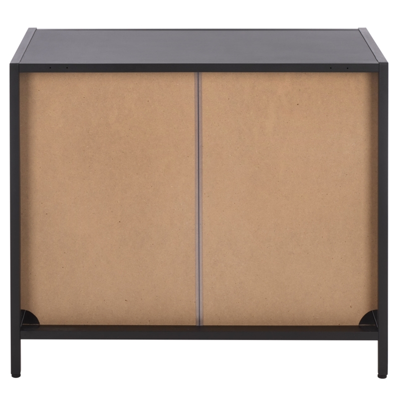 Safavieh Donahue Wood Sideboard/Media Stand in Black / Black