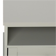 Safavieh Shafa Wood Sideboard/Media Stand in Light Gray / Brass
