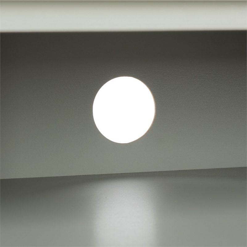 Safavieh Shafa Wood Sideboard/Media Stand in Light Gray / Brass
