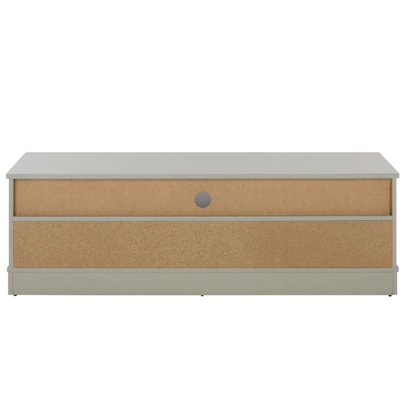 Safavieh Shafa Wood Sideboard/Media Stand in Light Gray / Brass