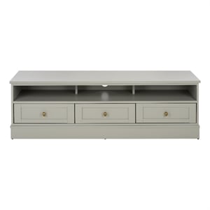 Safavieh Shafa Wood Sideboard/Media Stand in Light Gray / Brass