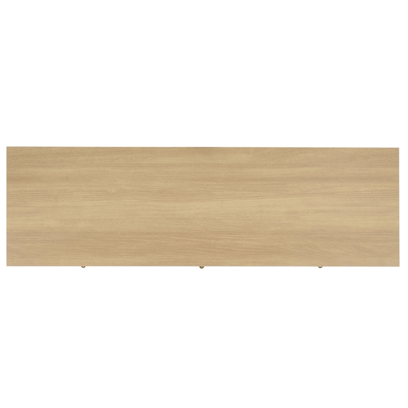Safavieh Shafa Wood Sideboard/Media Stand in Natural / Brass