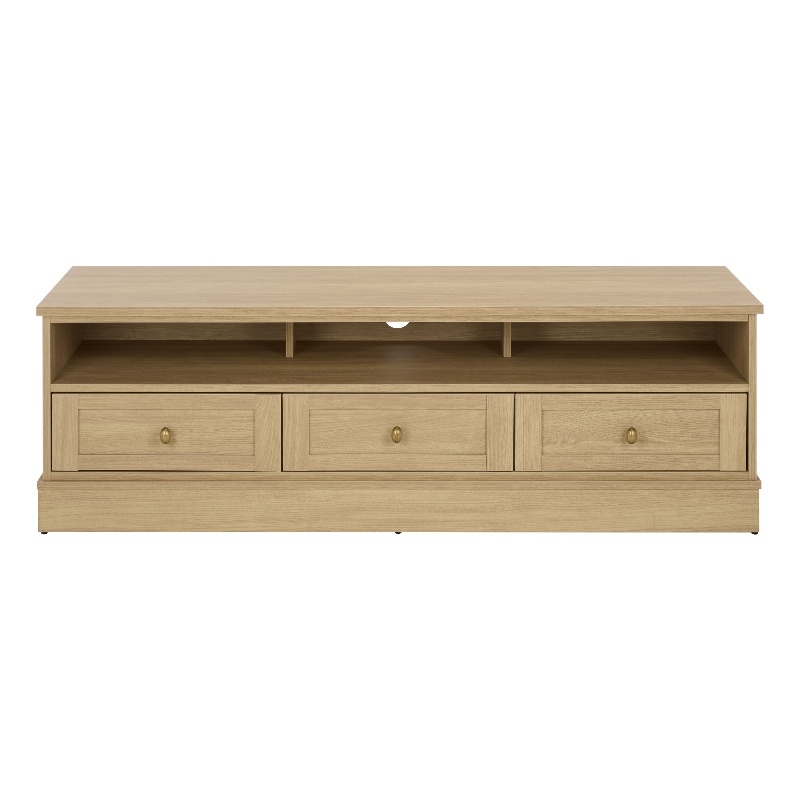Safavieh Shafa Wood Sideboard/Media Stand in Natural / Brass