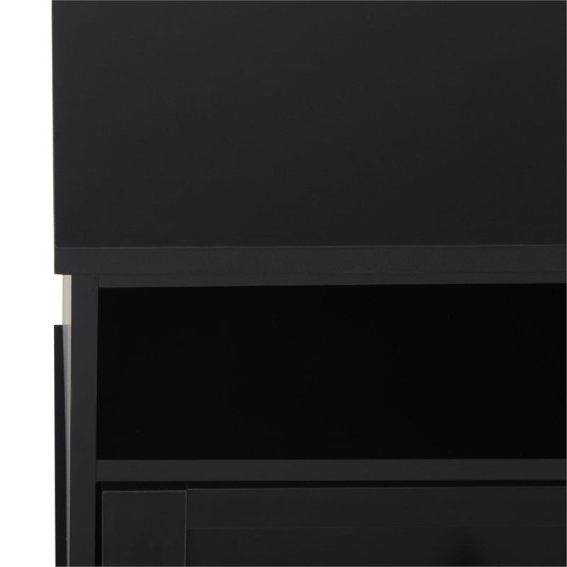 Safavieh Shafa Wood Sideboard/Media Stand in Black / Brass