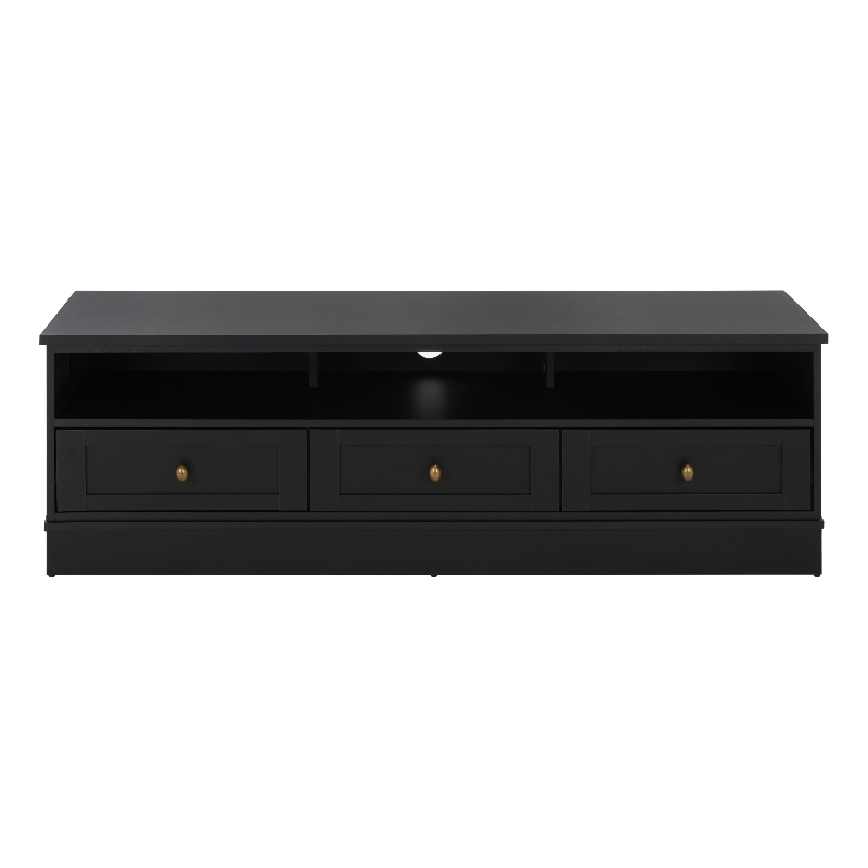 Safavieh Shafa Wood Sideboard/Media Stand in Black / Brass