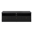 Safavieh Shafa Wood Sideboard/Media Stand in Black / Brass