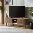 Safavieh Kiyoshi Wood and Metal Tv Stand in Oak / Black
