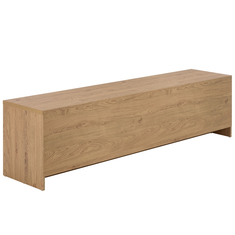 Safavieh Masa 3 Drawer Wood  Tv Stand in Oak