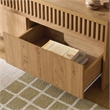 Safavieh Masa 3 Drawer Wood  Tv Stand in Oak