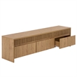 Safavieh Masa 3 Drawer Wood  Tv Stand in Oak
