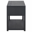 Safavieh Large Sadie 1 Drawer 1 Shelf Metal and Wood Nightstand in Navy