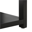 Safavieh Large Sadie 1 Drawer 1 Shelf Metal and Wood Nightstand  in Black