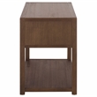 Safavieh Large Sadie 1 Drawer 1 Shelf Metal and Wood Nightstand  in Chocolate