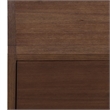 Safavieh Large Sadie 1 Drawer 1 Shelf Metal and Wood Nightstand  in Chocolate
