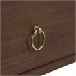 Safavieh Large Sadie 1 Drawer 1 Shelf Metal and Wood Nightstand  in Chocolate