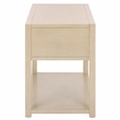 Safavieh Large Sadie 1 Drawer 1 Shelf Metal and Wood Nightstand  in White