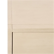 Safavieh Large Sadie 1 Drawer 1 Shelf Metal and Wood Nightstand  in White