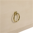 Safavieh Large Sadie 1 Drawer 1 Shelf Metal and Wood Nightstand  in White