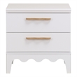 Safavieh Lovette 2 Drawer Wood Nightstand  in White