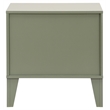 Safavieh Lovette 2 Drawer Wood Nightstand in Olive