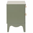 Safavieh Lovette 2 Drawer Wood Nightstand in Olive